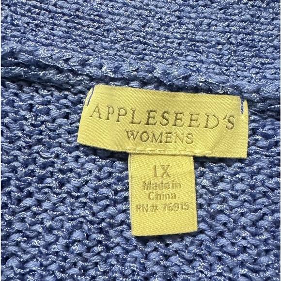 Appleseeds Open Front Cardigan size 1X - Picture 5 of 5